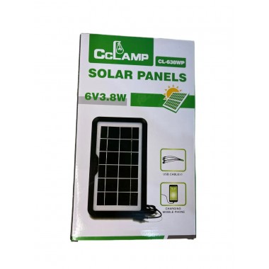 Портативная солнечная панель Cclamp CL-638wp 3.8W 6V IP65