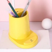 Лампа настольная DESKTOP LAMP EL-2176 с функцией Powebank 1200mAh, держателем телефона желтая