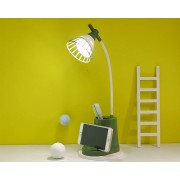 Лампа настольная на гибкой ножке DESKTOP LAMP EL-2176 зелёная с функцией Powebank 1200mAh