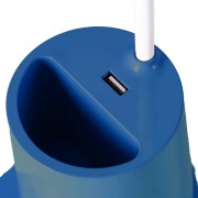 Лампа на гибкой ножке DESKTOP LAMP EL-2176 синий с функцией Powebank 1200mAh, держателем телефона