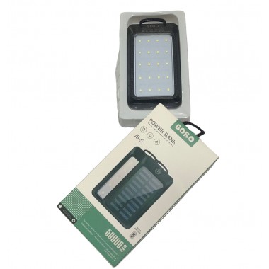 Повербанк с солнечной панелью (power bank) 50000mAh (2400mAh) Boro JS-5