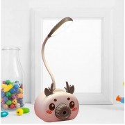 Лампа с точилкой органайзером для ручек и подставкой телефона Quite Серый