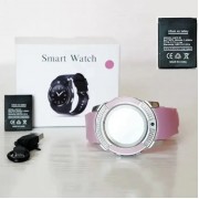 Часы Smart watch V8 розовый с камерой и sim-картой