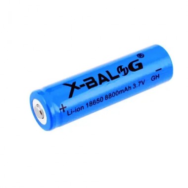 Li-ion Аккумулятор X-Balog 8800 18650, (~800mAh), синий