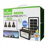 Многофункциональный LED фонарь с солнечной панелью CL03