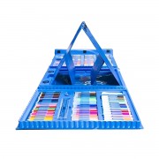 Набор для рисования Art Set (176 предметов) с мольбертом в чемоданчике Голубой