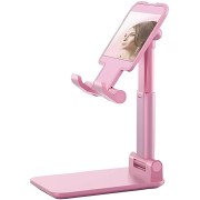 Настольная подставка держатель для телефона планшета Folding desktop phone stand Розовая