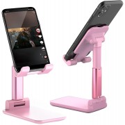 Настольная подставка держатель для телефона планшета Folding desktop phone stand Розовая