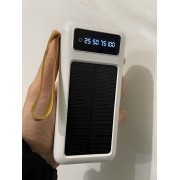 Повербанк Viaking 30000 mAh с солнечной панелью, 4 кабеля, Портативное зарядное устройство