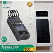 Power Bank Kamry 30000 mAh K-300 с солнечной панелью и проводами