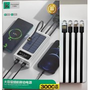 Power Bank Kamry 30000 mAh K-300 с солнечной панелью и проводами