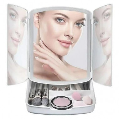 Настольное зеркало для макияжа Large LED Mirror 