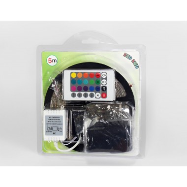 Светодиодная RGB лента 5м 2835 RGB с контроллером и блоком питания