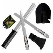 Походный туристический набор 4 в 1 Лопата, пила, штык, топор. Сталь!, GN