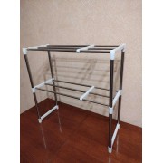 Настольный кухонный стеллаж под микроволновку с полками для посуды специй, Этажерка для микроволновки 2 яруса