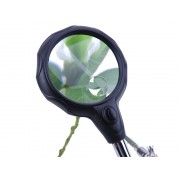 Лупа Третья рука EL-16126A с LED подсветкой. Настольная лупа 3.5 X 12X с клипсой