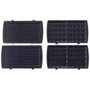 Мультимейкер Crownberg Cb-1077 4 В 1 Гриль Сендвичница Вафельница Орешница