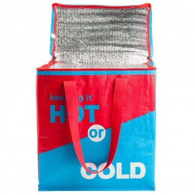 Термосумка, сумка-холодильник 32х20х35 см 22 л Sannen Cooler Bag Красно-синяя DT4244