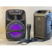 Колонка сабвуфер KIMISO QS-609 с подсветкой и микрофоном