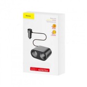 Автомобильное зарядное устройство Baseus High Efficiency One to Two Cigarette Lighter Black (CRDYQ-01)
