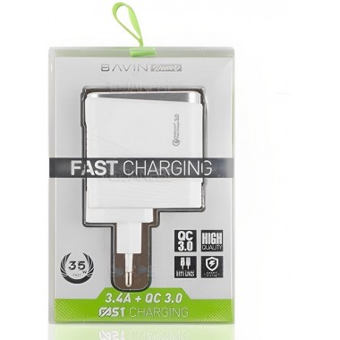 Качественное сетевое зарядное устройство BAVIN PC522 35W Fast Charger 5V-3.4A