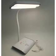 Настольная гибкая аккумуляторная лампа digad 1937 с USB для работы и обучения 48LED 4W, белая