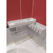 Полка для душа, пластиковая присоска для ванной, вешалка ванная