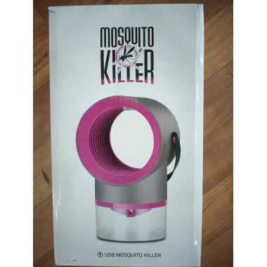 Лампа ловушка уничтожитель настольная от насекомых и комаров Mosquito killer gray-pink