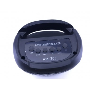 Колонка с LED- подсветкой музыкальная портативная Bluetooth AM-303