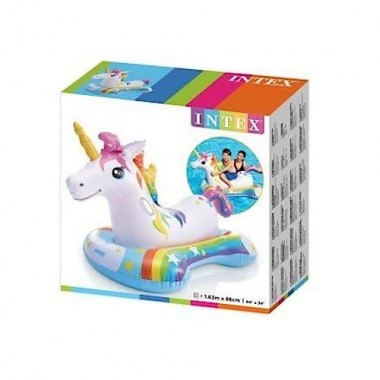 Надувной плотик ЕДИНОРОГ INTEX 163х86  (57552)