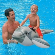 Детский надувной плотик Intex 58535 Дельфин, 175х66 см, от 3 лет