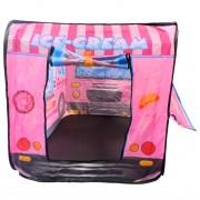 Детская игровая палатка фургончик с мороженым, палатка для девочки розовый домик для детей