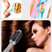 Фен расческа для волос RAF R411P | щетка для сушки волос | стайлер для волос