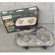 Электрическая плита Rainberg RB-008 на 2 поверхности спиральная + 2 регулятора