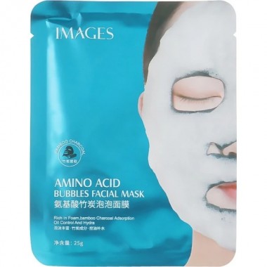 Тканевая кислородная маска для лица IMAGES Bubbles Amino Acid 25г