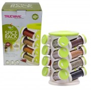 Органайзер ПЛАСТИК для специй кухонный вращающийся Spice Rack 16 в 1 Стойка для специй карусель