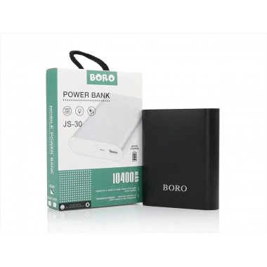 Универсальная мобильная зарядка Power Bank JS-30 Boro 10400 mAh серебристый