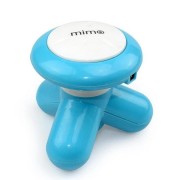 Мультифункциональный мини ручной массажер вибромассажер Mimo Usb голубой
