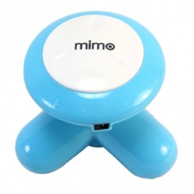 Мультифункциональный мини ручной массажер вибромассажер Mimo Usb голубой