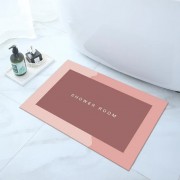 Нескользящий влагостойкий коврик для ванны Shower Room 40х60 см Розовый