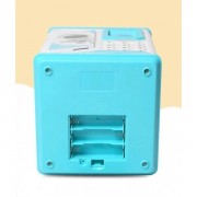 Сейф Робот копилка детская Robot Bodyguard с отпечатком пальца, музыкальная Голубой