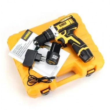 Аккумуляторный Ударный Шуруповерт DeWALT DCD680 12 V 2 AH Деволт дрель шуруповерт с малым набором инструментов