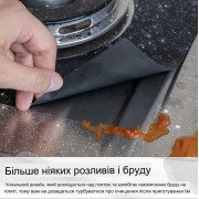 Жиронепроницаемая бумага черная | Тефлоновая накладка на газовую плиту | Защитная бумага для плиты