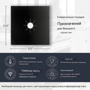 Жиронепроницаемая бумага черная | Тефлоновая накладка на газовую плиту | Защитная бумага для плиты