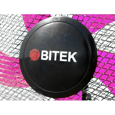 Вентилятор напольный BITEK 16 (40см) 100Вт 5 пласт. черный/розовый BT-1630BP