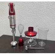 Ручной блендер погружной с мерным стаканом 5в1 Zepline ZP-074 1500ВТ Красный