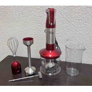 Ручной блендер погружной с мерным стаканом 5в1 Zepline ZP-074 1500ВТ Красный