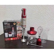 Ручной блендер погружной с мерным стаканом 5в1 Zepline ZP-074 1500ВТ Красный