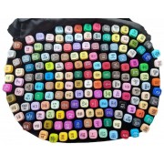 Набор скетч-маркеров 168 шт. для рисования двухсторонних Touch | Спиртовые маркеры для скетчинга