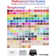 Набор скетч-маркеров 204 шт. для рисования двухсторонних Touch